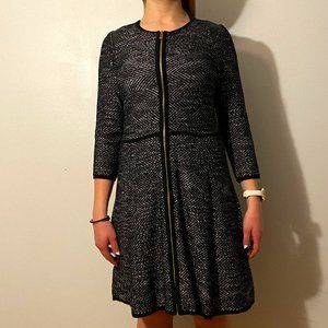 Ann Taylor Sweater Dress Full Zip Classic